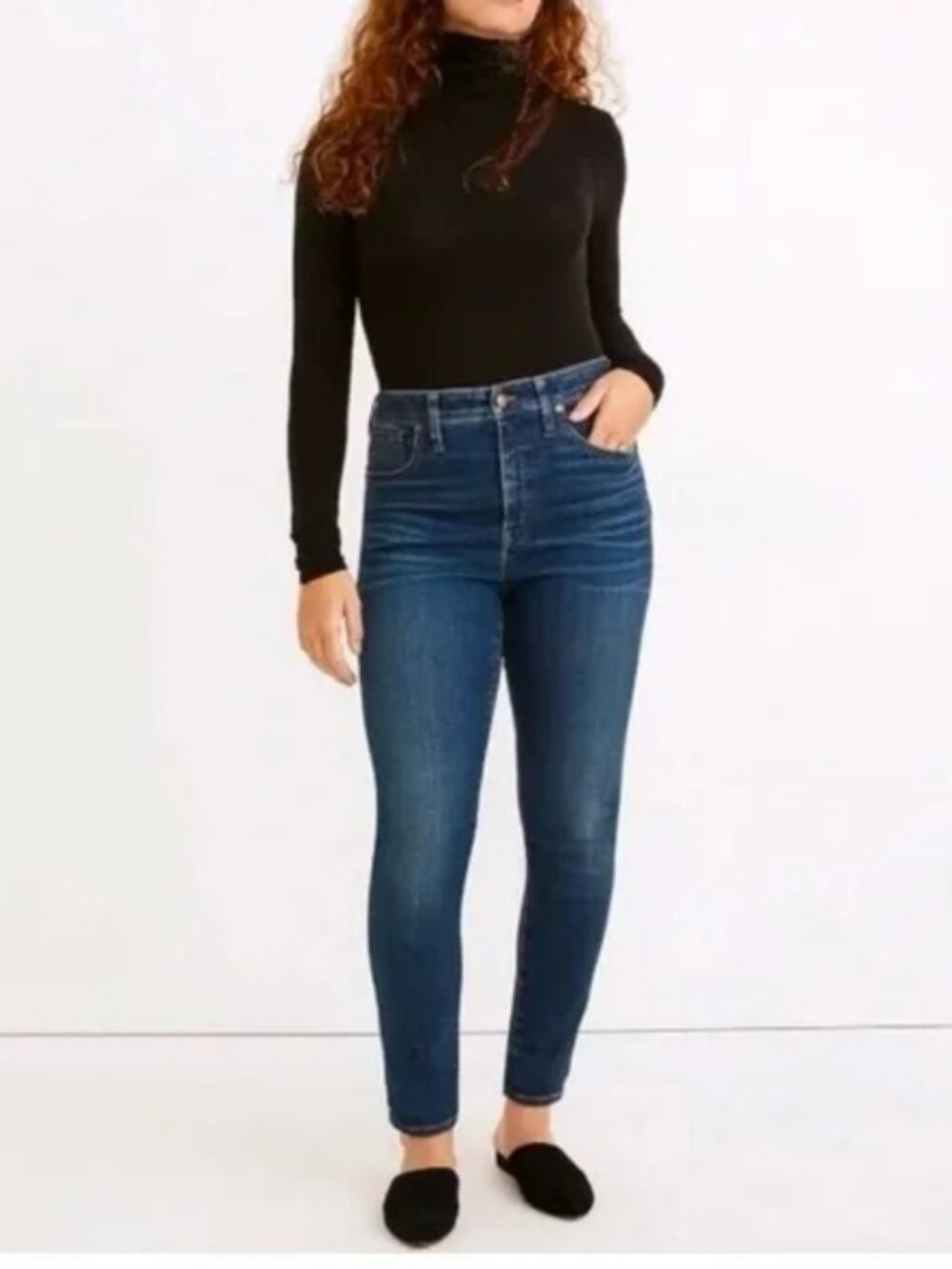 Madewell Curvy High-Rise Skinny Skinny Jeans in Atlantic Wash